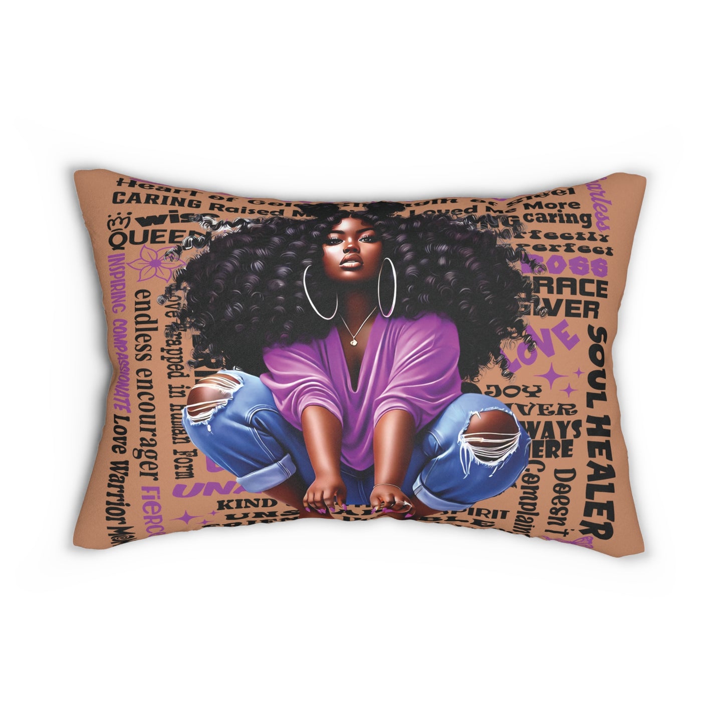 Powerful Black women pillow