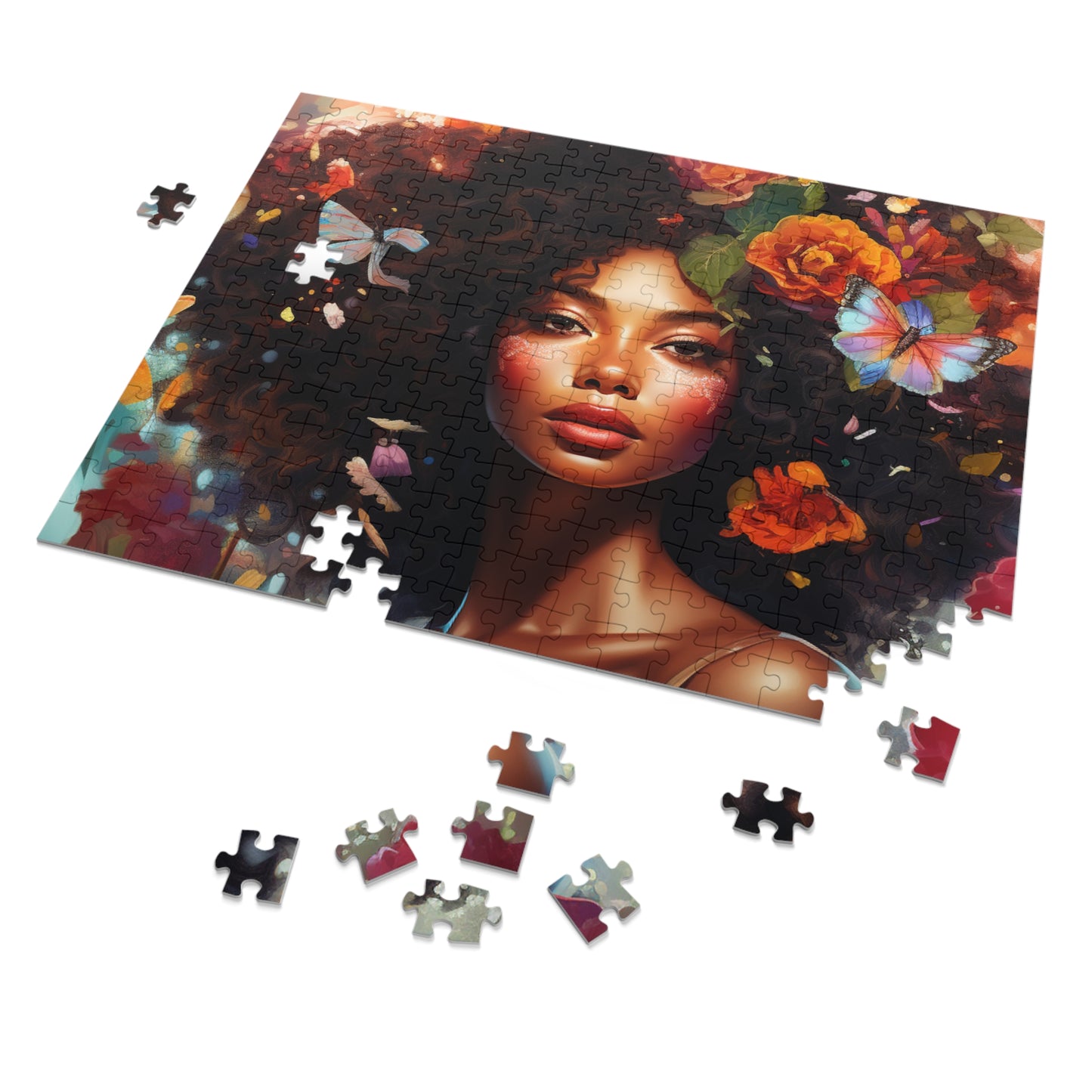 Floral Hair Jigsaw Puzzle (30, 110, 252, 500,1000-Piece)