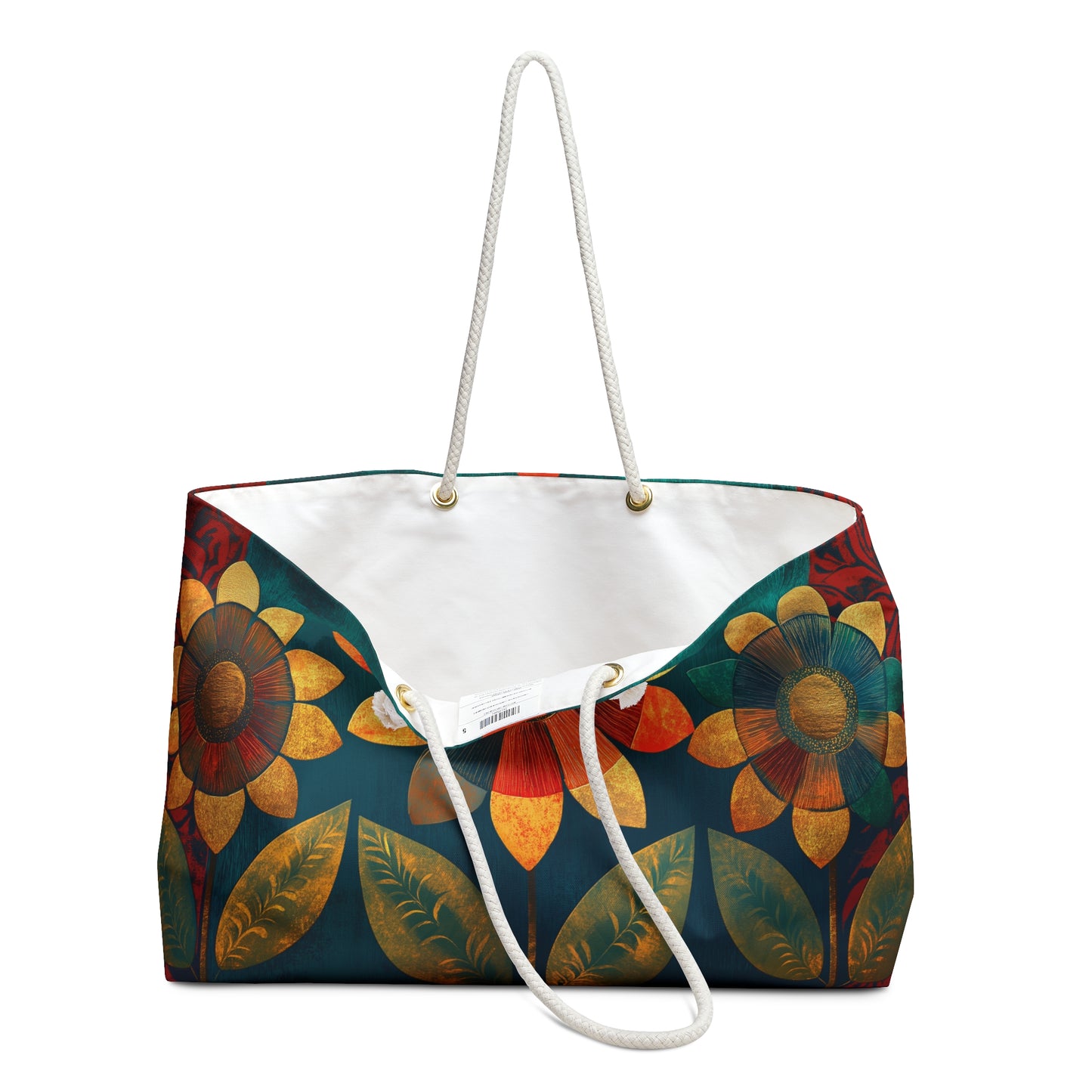 Sunlit Blooms Weekender Tote Bag – Bring Warmth and Style to Your Travels
