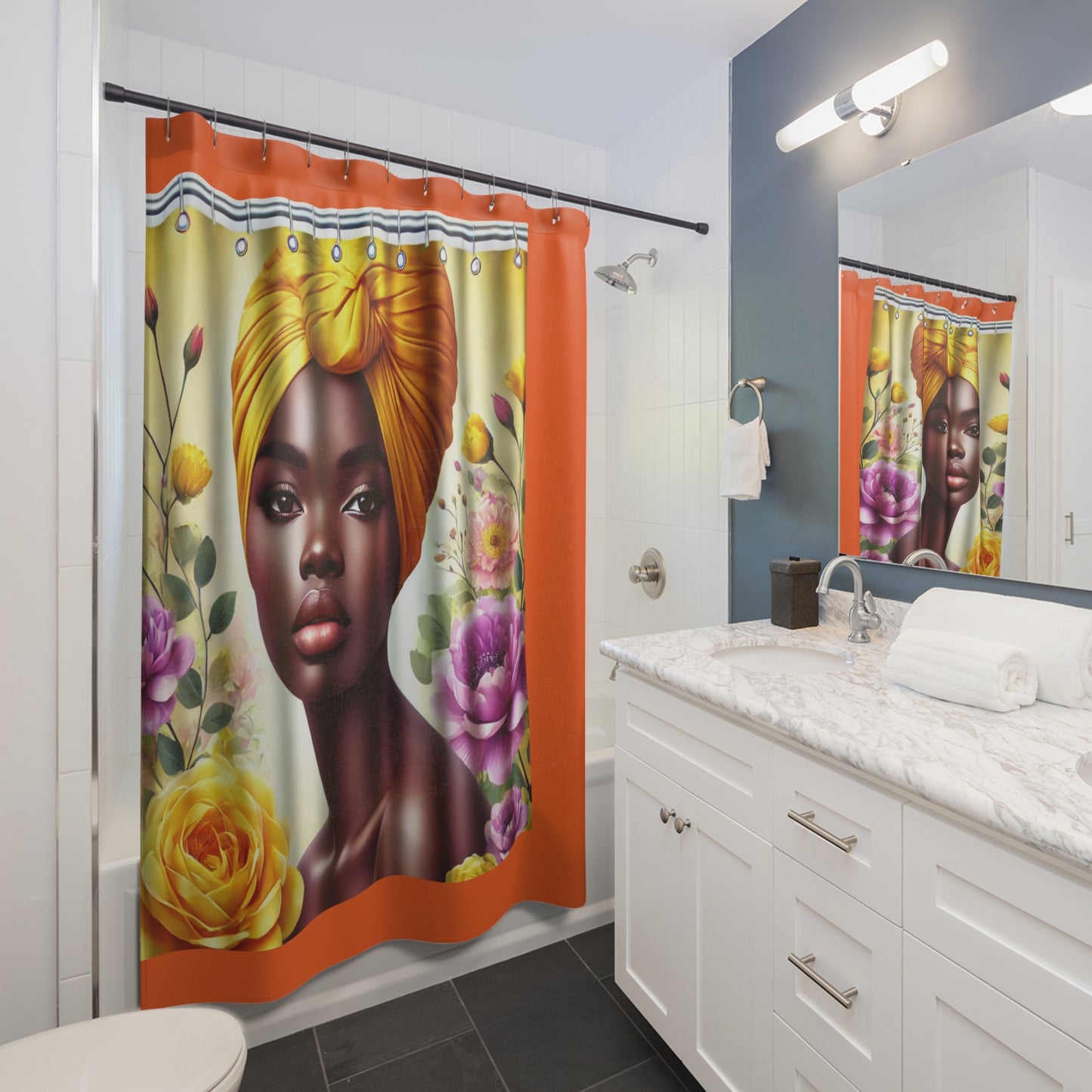 Serenity Blooms- Empowerment shower Curtain
