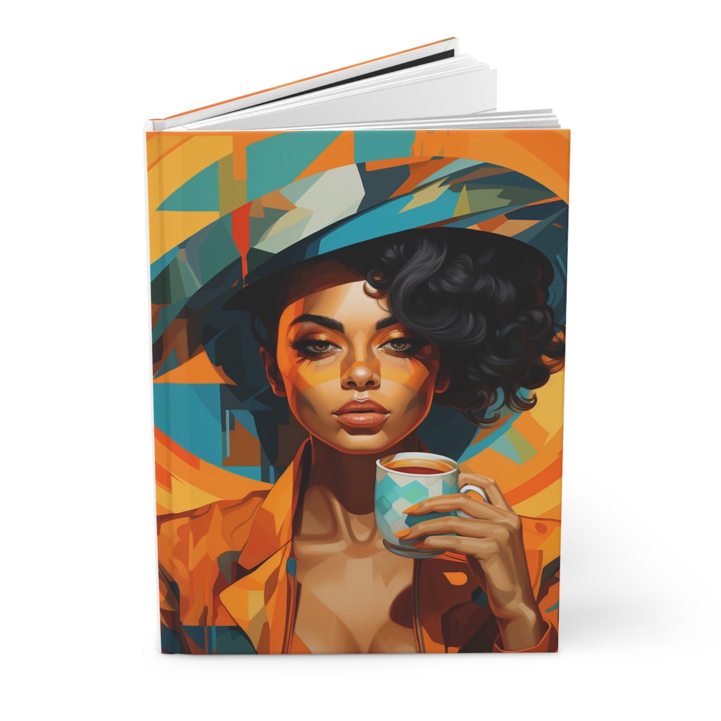 Coffee Break Notebook: Vibrant Abstract Cover with Personality