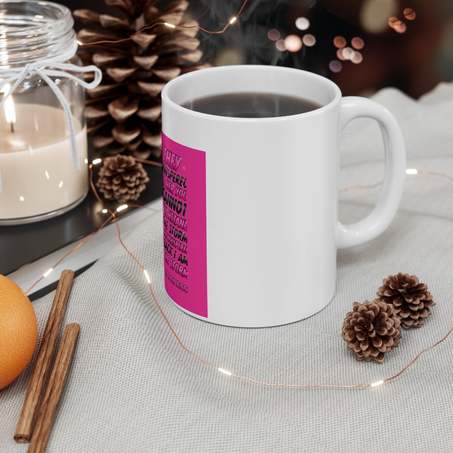 Empowering Breast Cancer Awareness MonthMug 11oz