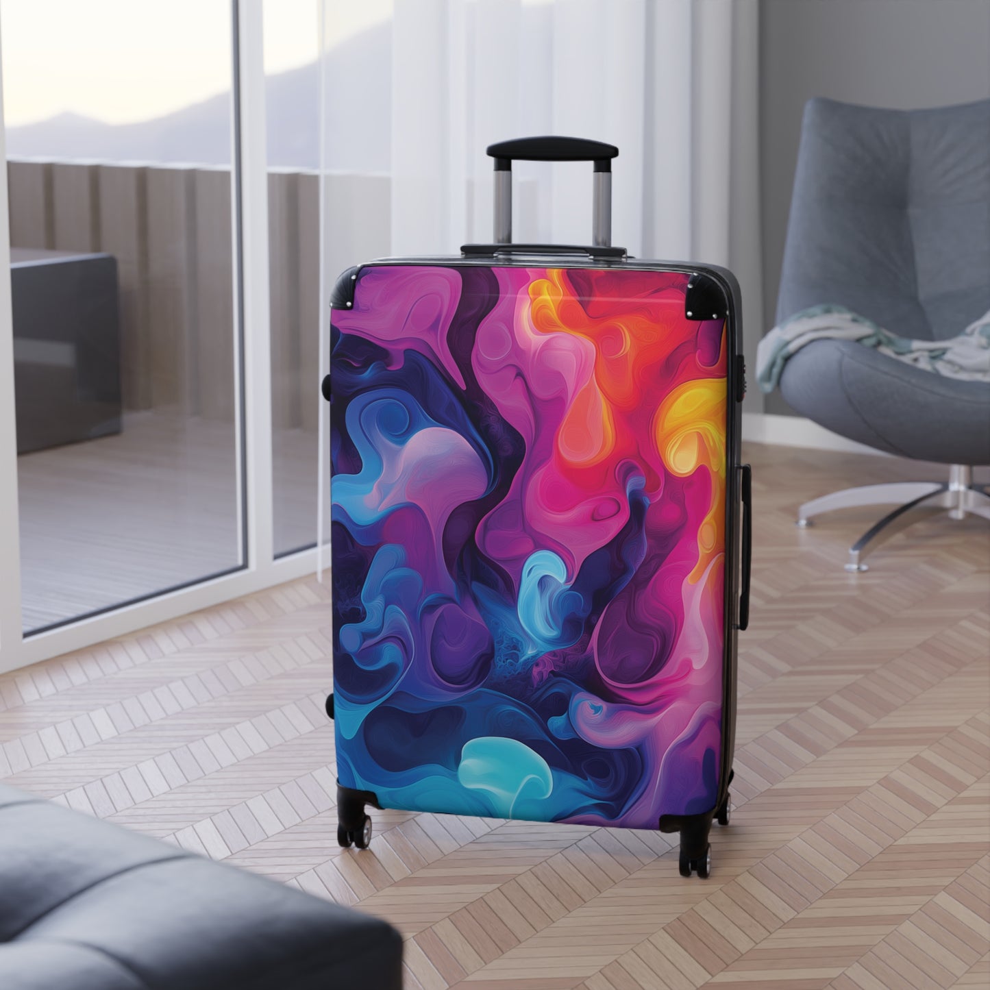 Abstract Colors Suitcases