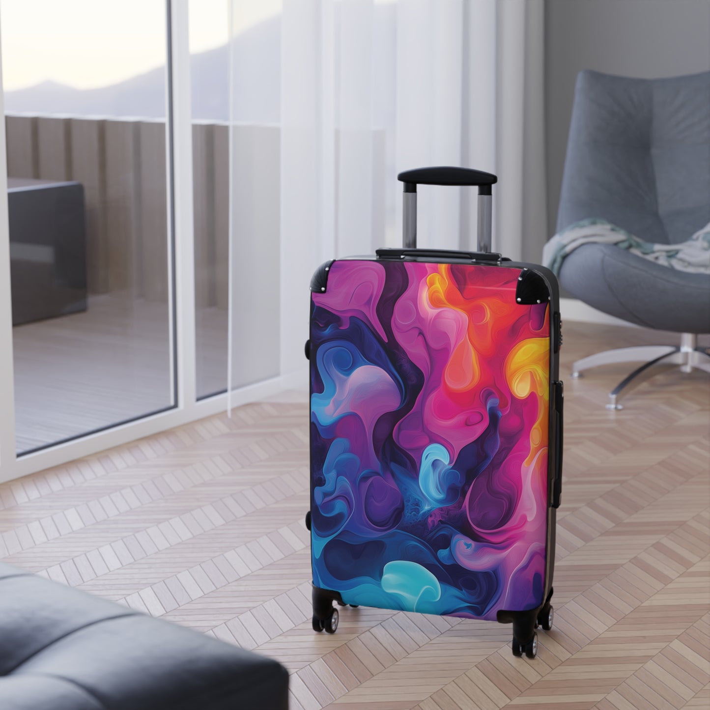 Abstract Colors Suitcases