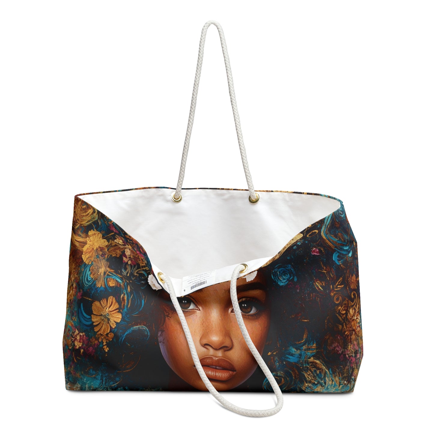 Dina’s Essence Weekender Tote – Artful Expression Meets Functionality