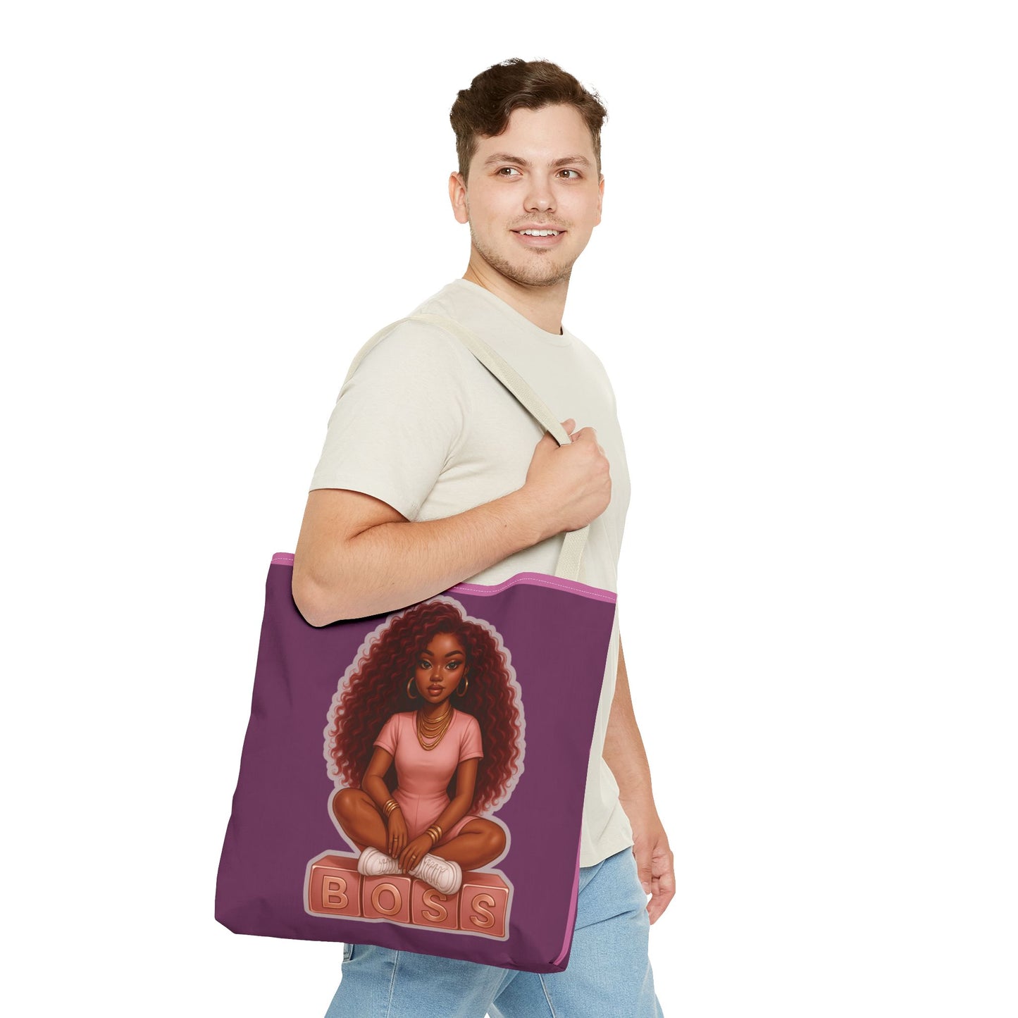 Empowering Boss Tote Bag | Stylish Carryall | Women’s Fashion Bag | Gift for Entrepreneurs | Chic Canvas Tote