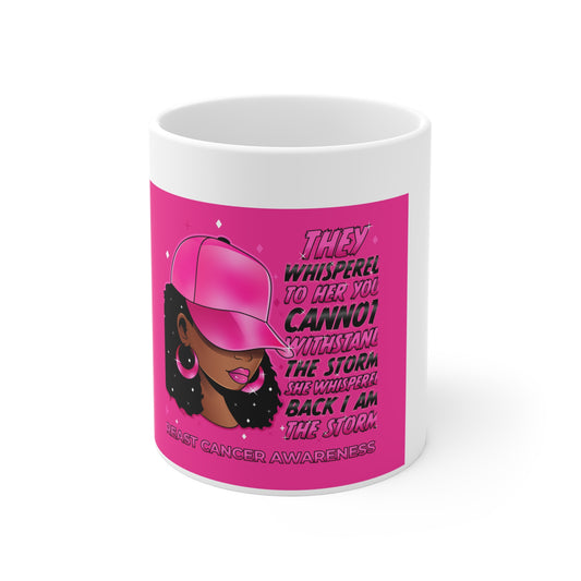 Empowering Breast Cancer Awareness MonthMug 11oz