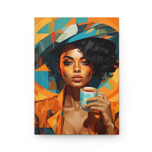 Coffee Break Notebook: Vibrant Abstract Cover with Personality