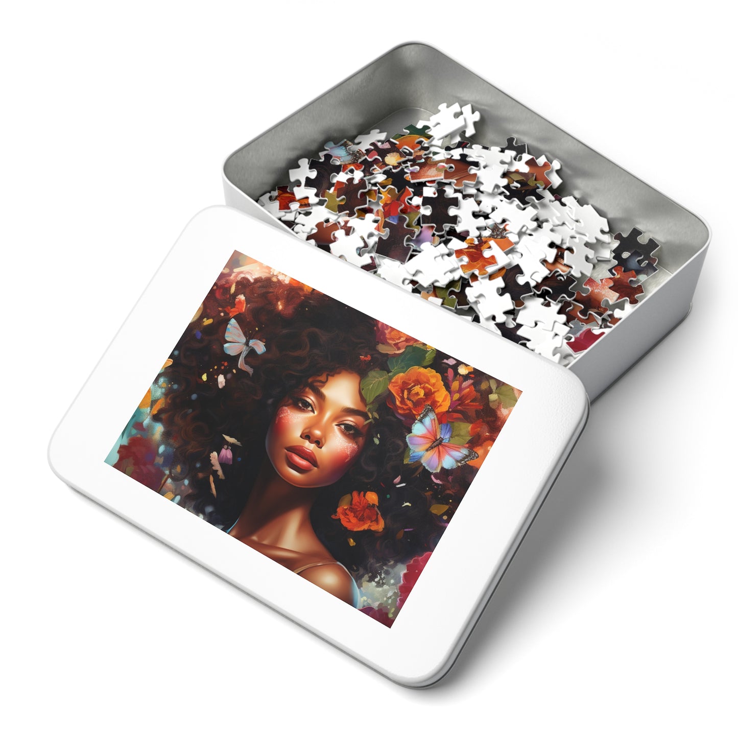 Floral Hair Jigsaw Puzzle (30, 110, 252, 500,1000-Piece)