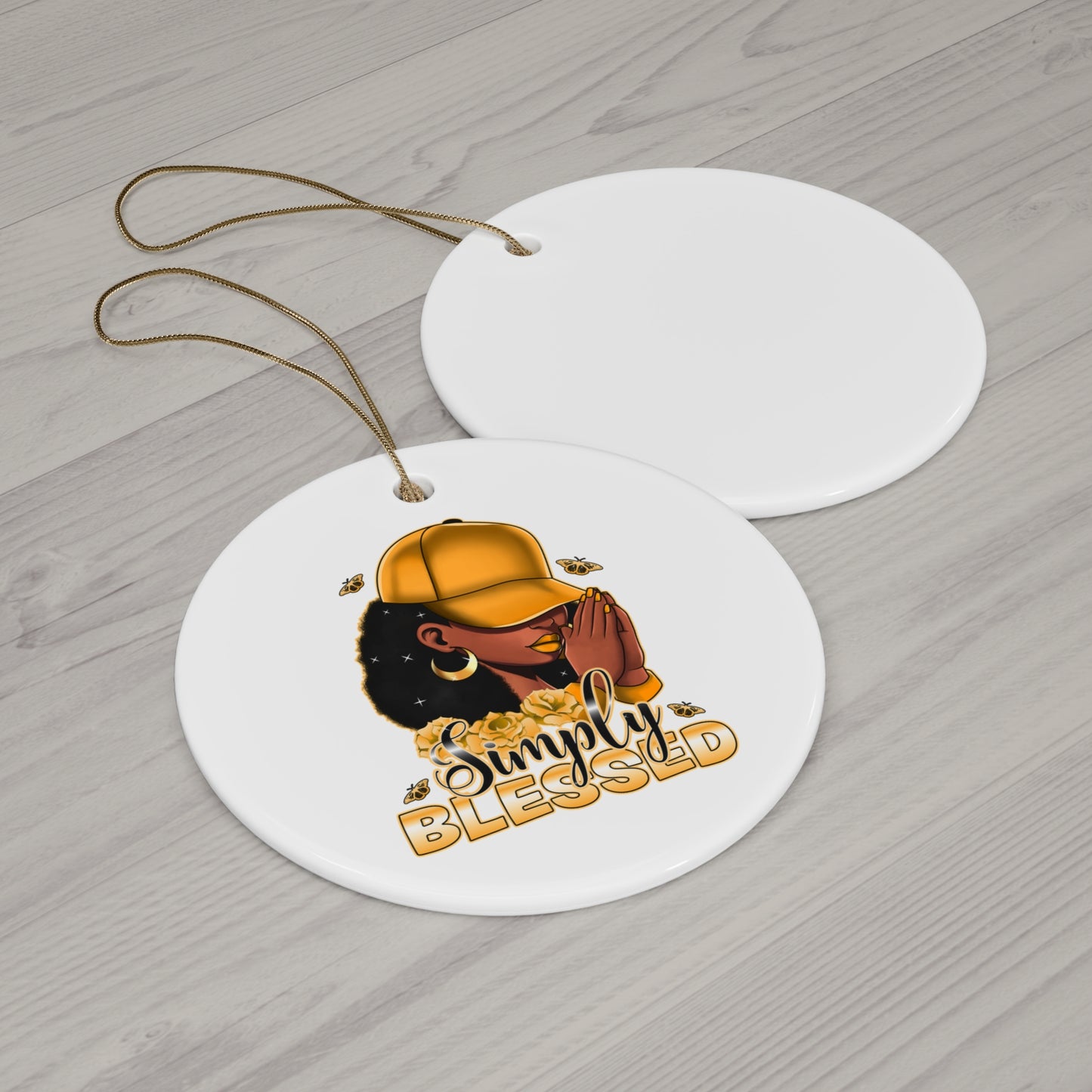 Ceramic Ornament Simplyblessed