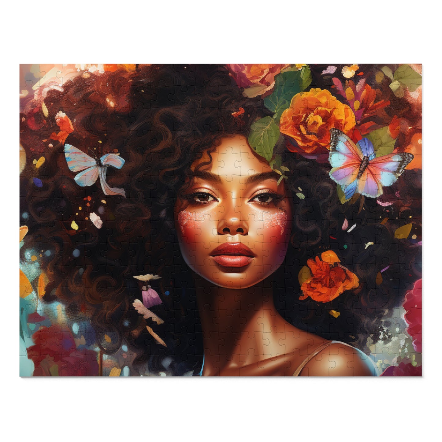Floral Hair Jigsaw Puzzle (30, 110, 252, 500,1000-Piece)