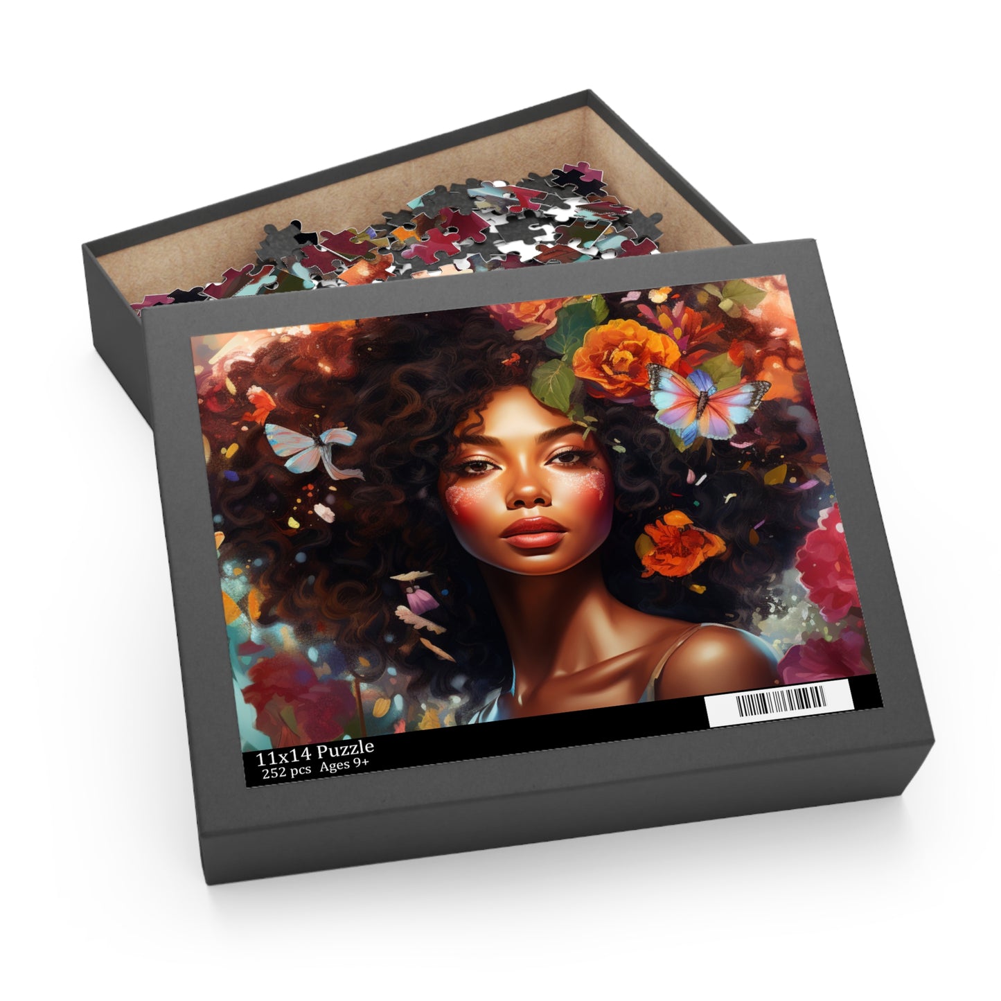 Floral Beauty Puzzle - 500-Piece Art Puzzle of Woman with Flowers