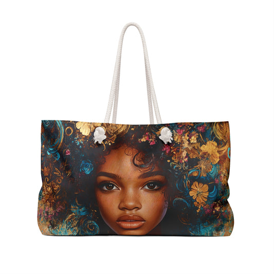 Dina’s Essence Weekender Tote – Artful Expression Meets Functionality